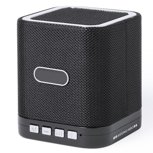 Enceinte personnalisée bluetooth cubique élégante noire - Naranjito