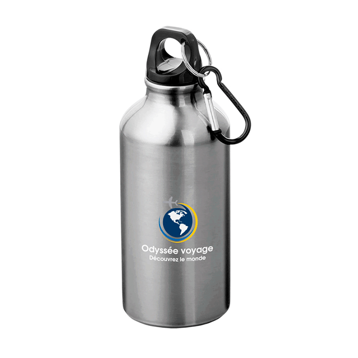 Bedruckte Trinkflasche aus Aluminium 400ml - Aleonore