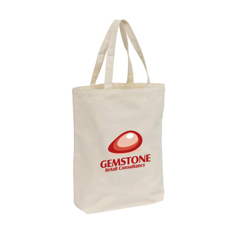 Tote bag personnalisé en coton anses courtes 270 g/m² - Agua