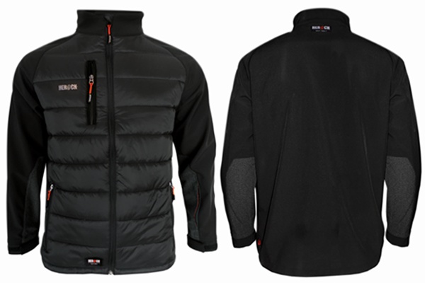 Veste softshell de travail Herock Agron Softshell | Respirante, déperlante et coupe-vent