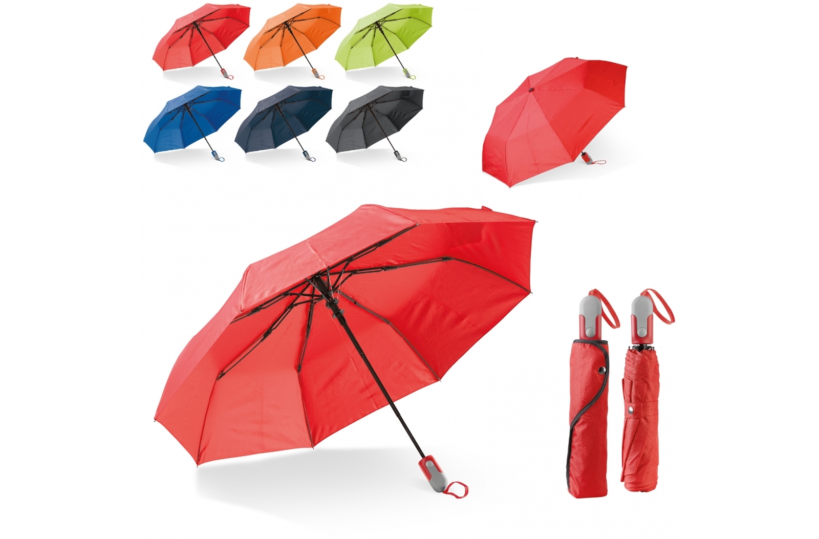 Parapluie pliable 22” à ouverture automatique