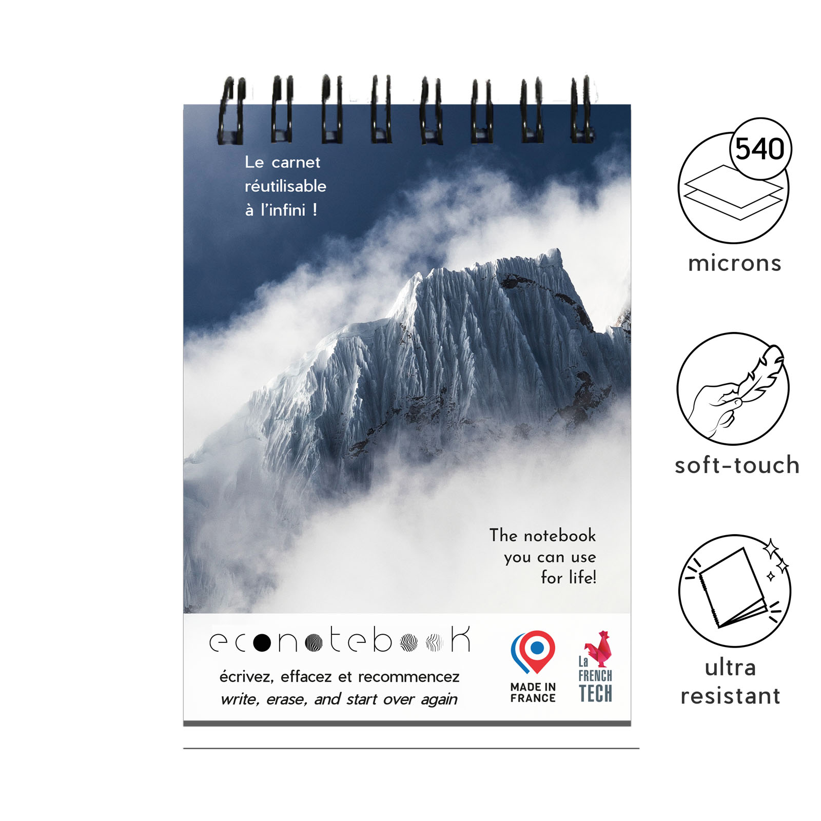 Carnet A6 EcoNotebook avec couverture premium - Authieux-Papion