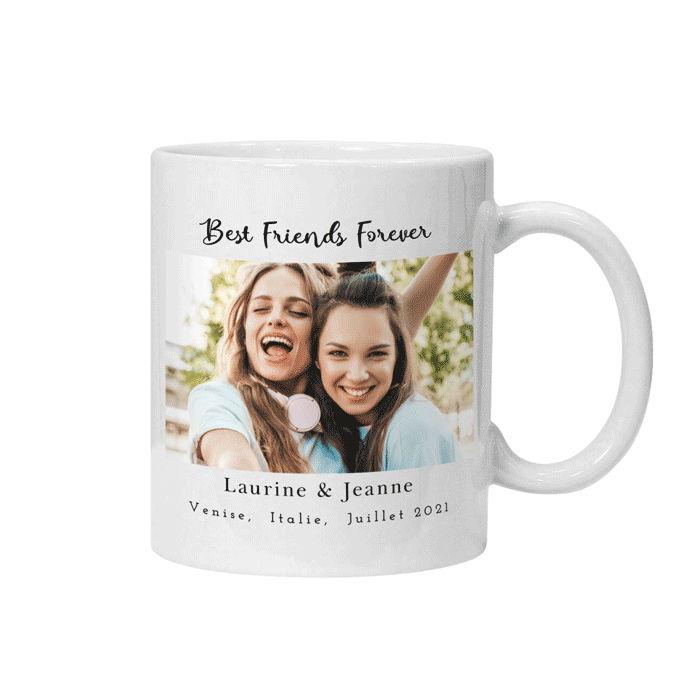 Mug meilleure amie personnalisé