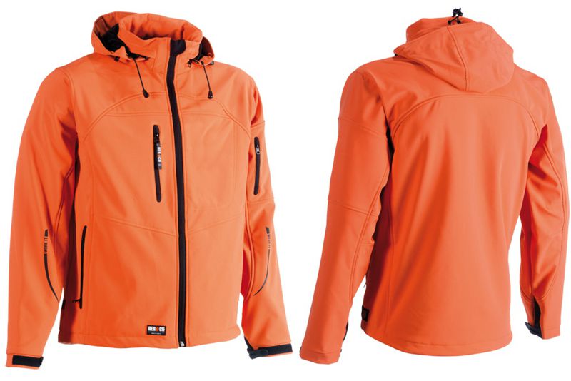 Veste softshell de travail Herock Poseidon Softshell | Respirante, déperlante et coupe-vent