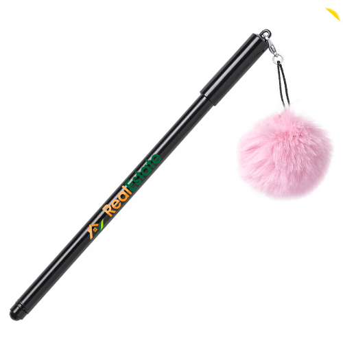 Stylo personnalisé avec pompon - Claire