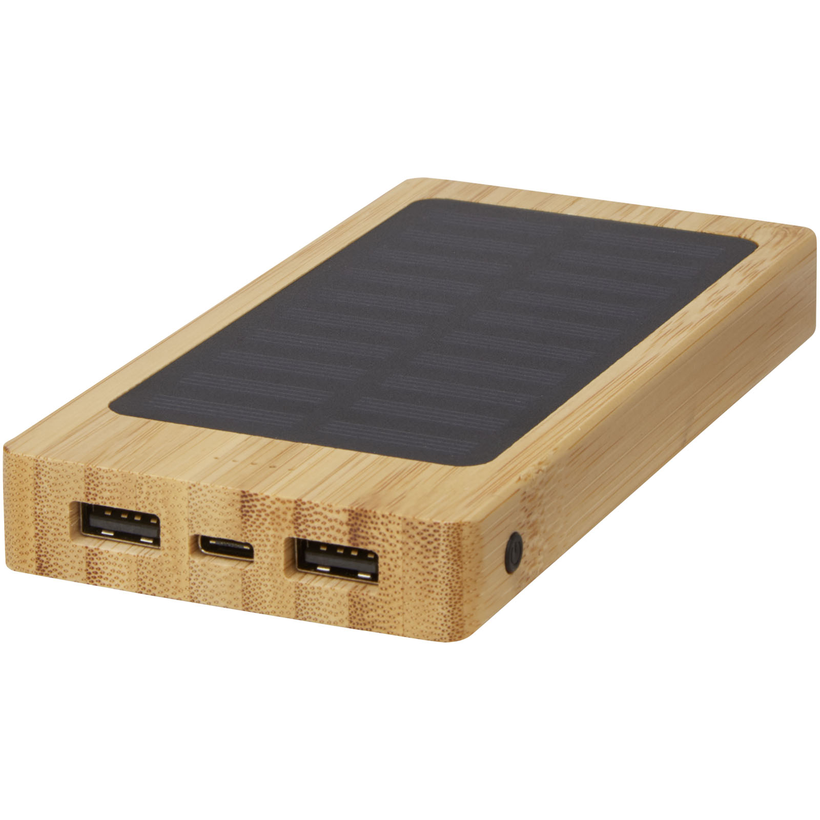 Batterie de secours solaire de 8 000 mAh en bambou