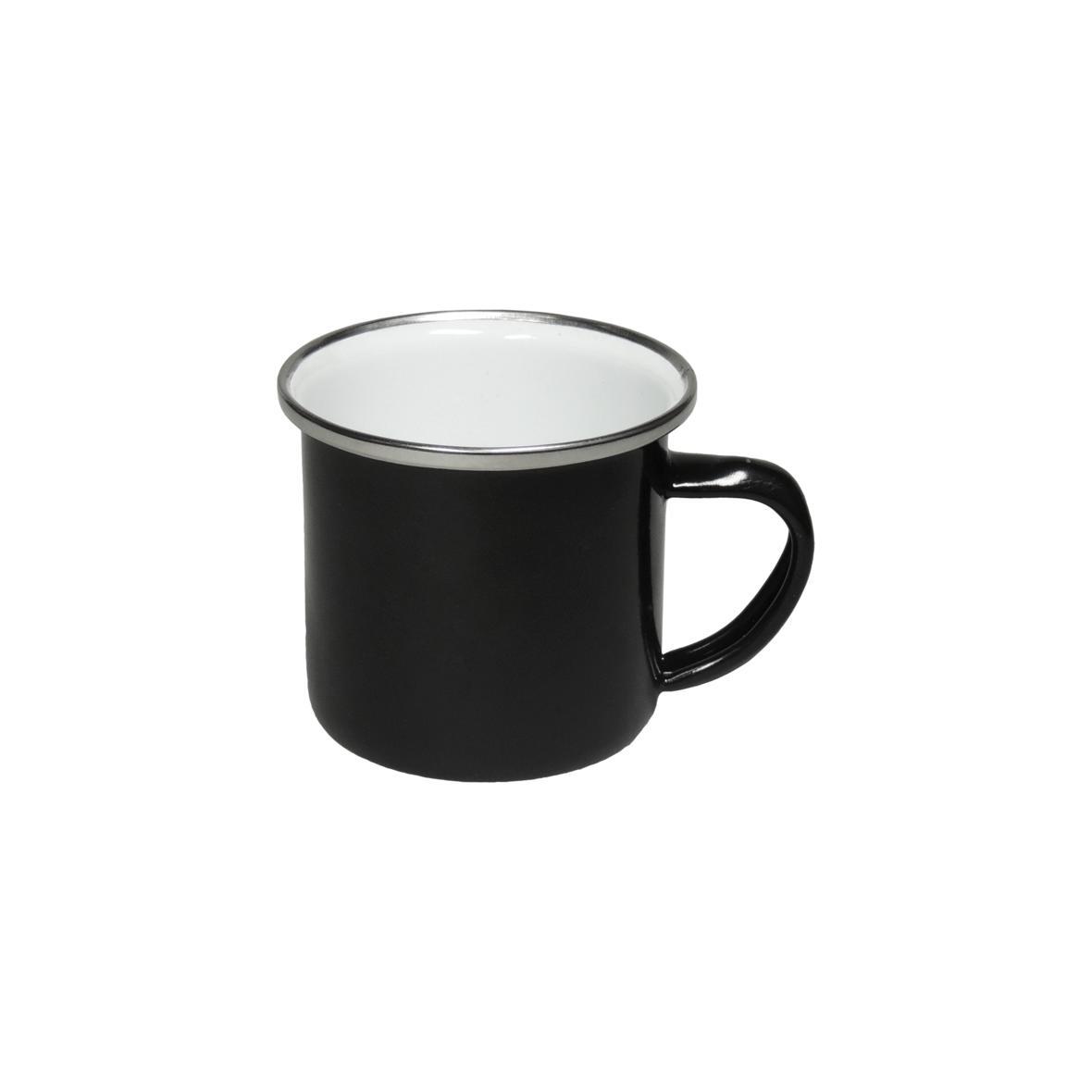 Tasse en émail 160 ml, noire