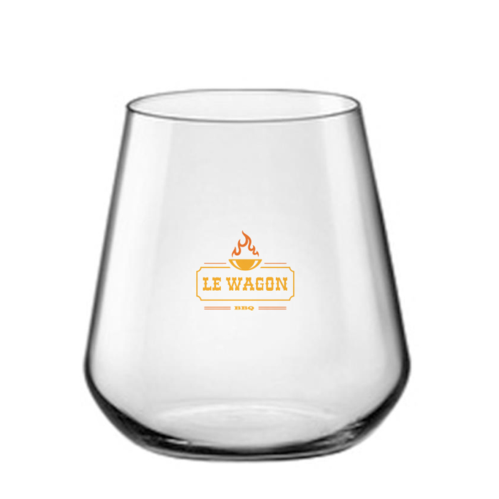 Kurvenreiches Whiskey-Glas 350ml