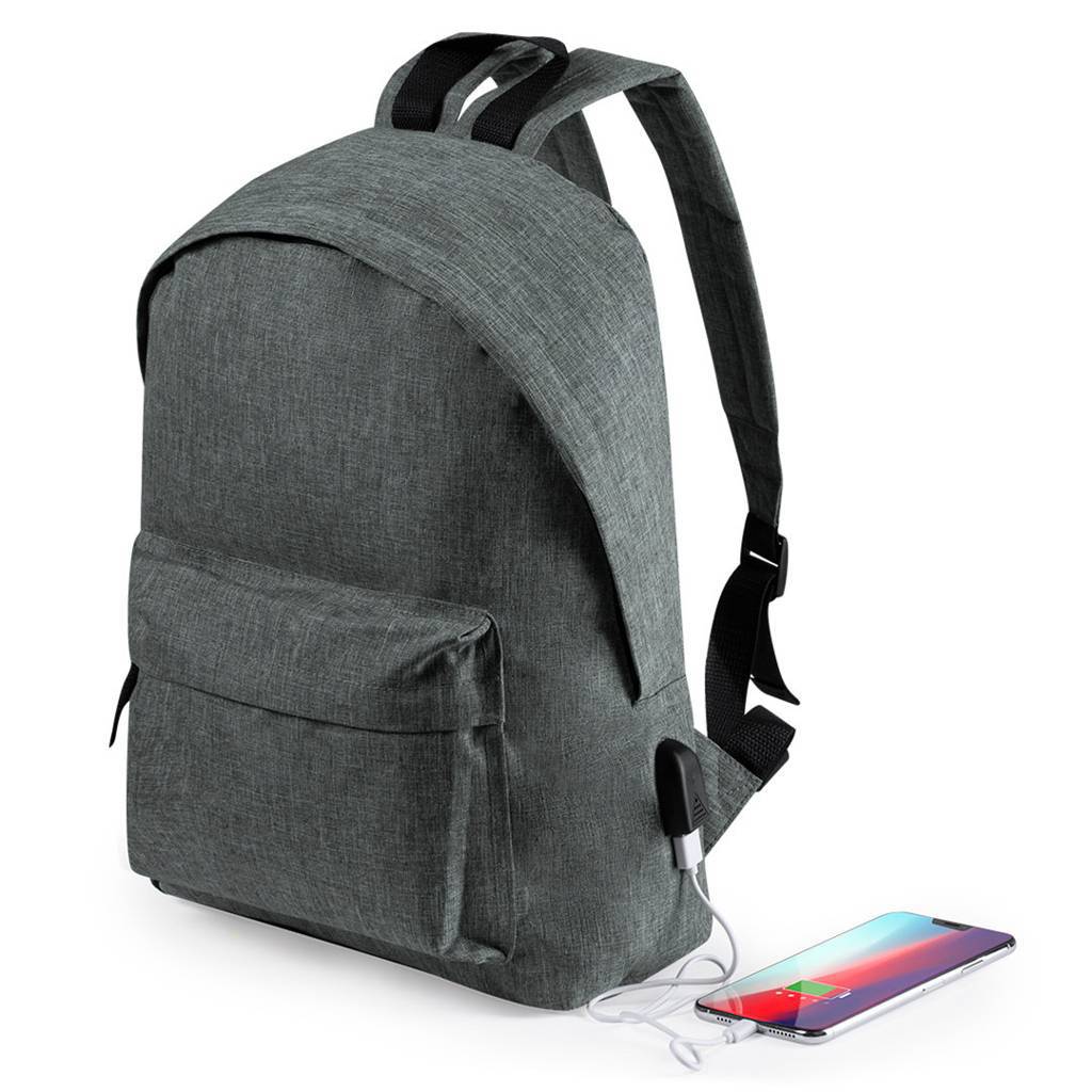 Klassischer personalisierter Rucksack mit USB-Anschluss - Syracuse