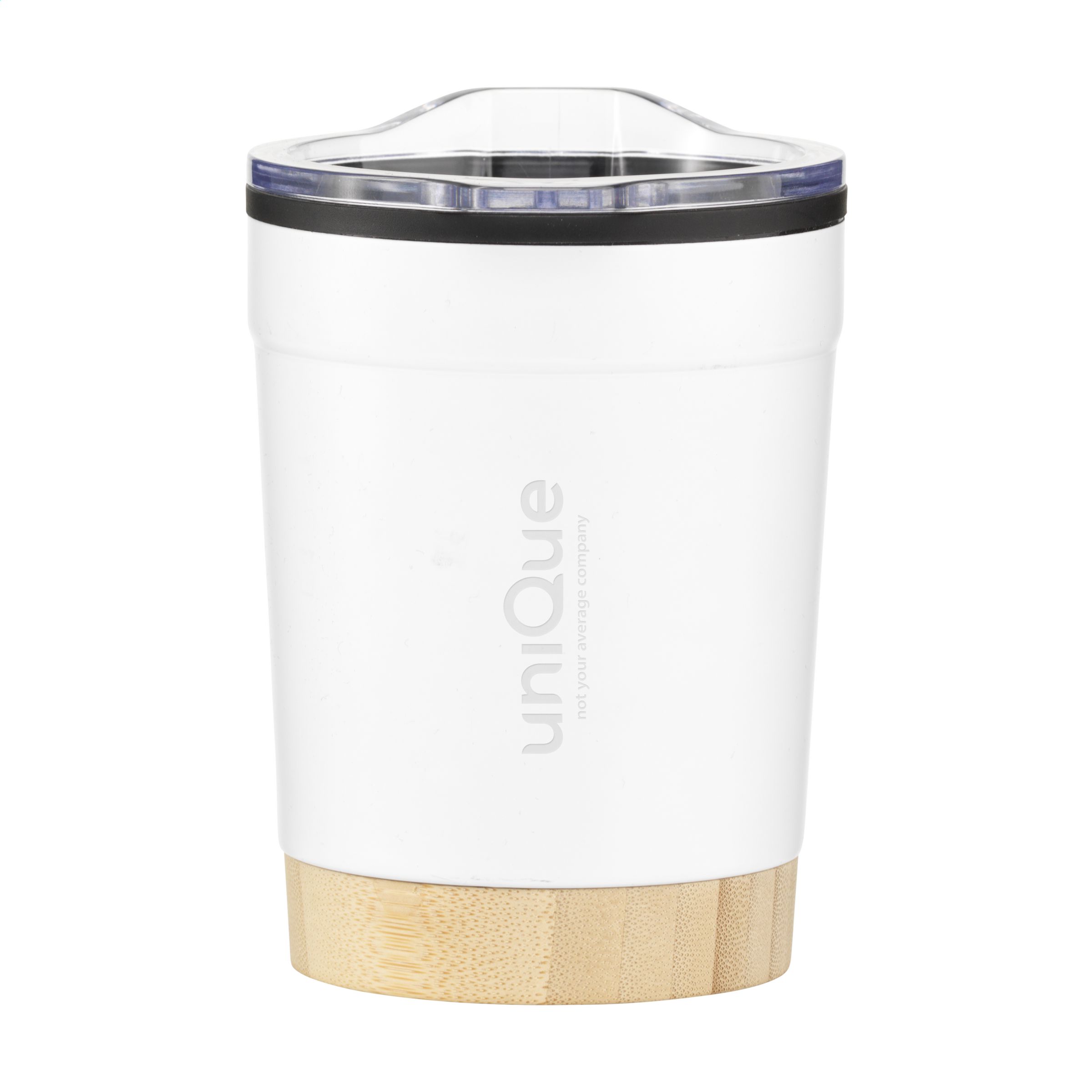 Tasse à café en acier recyclé Kobe Bamboo RCS de 350 ml - Forcelles-sous-Gugney