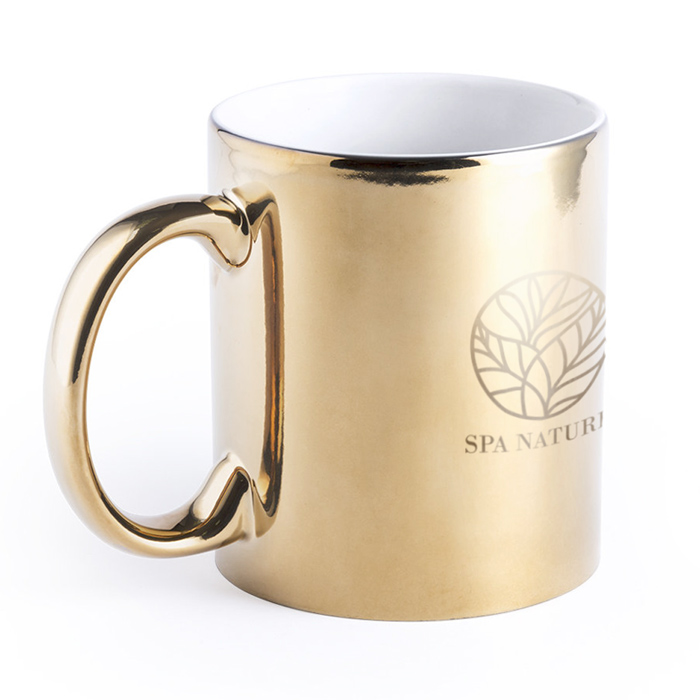 Tasse bedrucken gold oder silber 350ml - Marziano