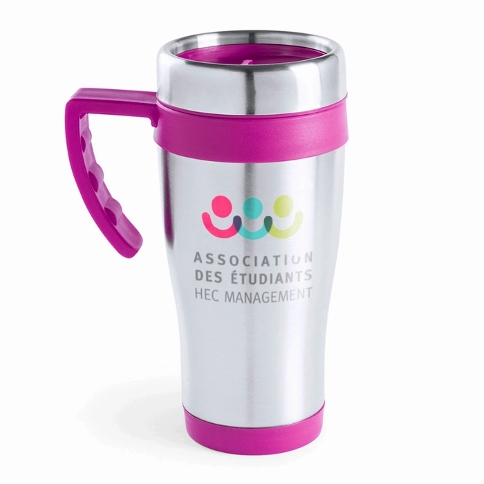 Mug isotherme personnalisé inox 450ml - Rina