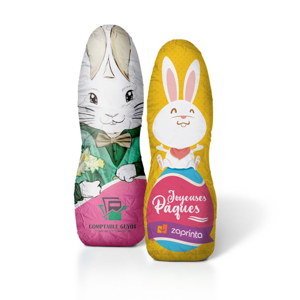 Lapin de Pâques en chocolat personnalisé