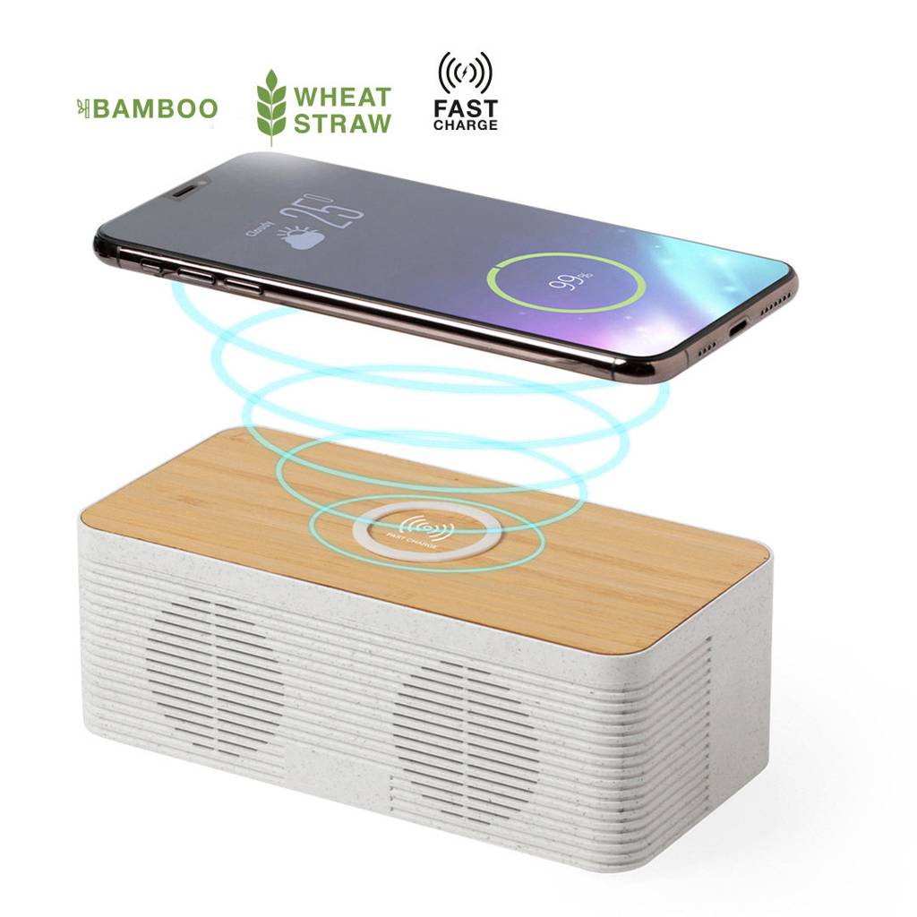 Enceinte  personnalisée bluetooth station de recharge smartphone - Tulcán