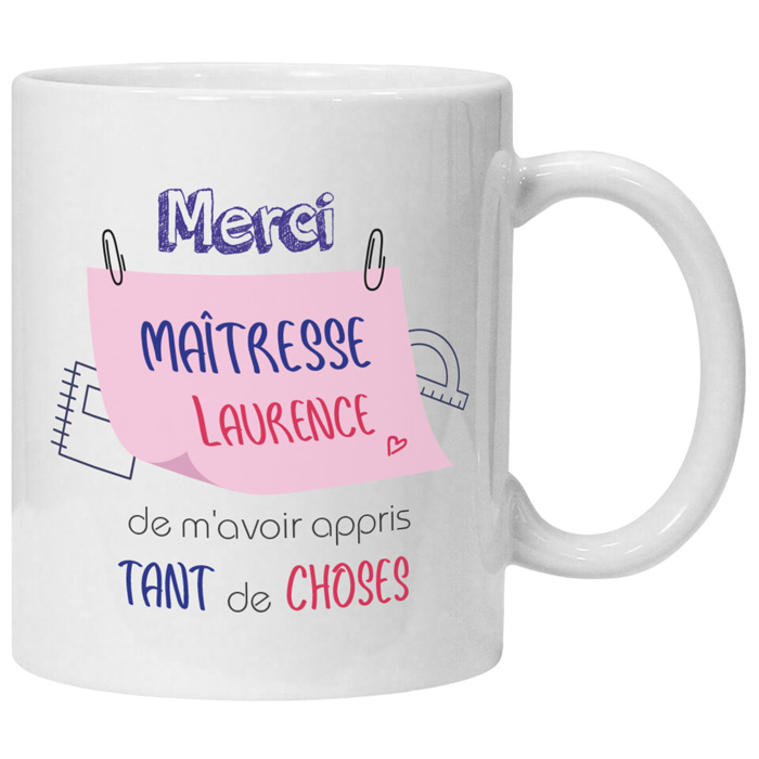 Mug maîtresse personnalisé Tant de choses - Asma