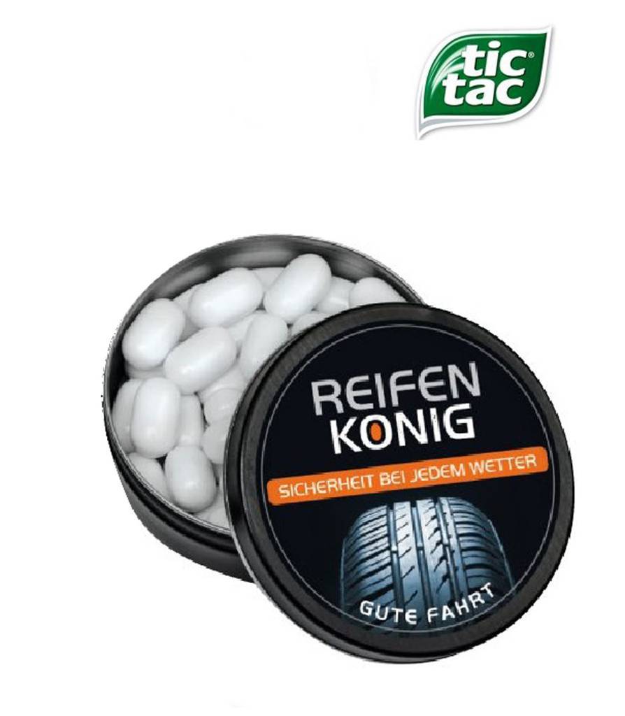 Runde Dose Tic Tac