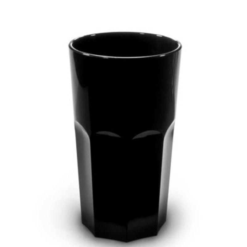 Verre en plastique multifonction noir personnalisé (33 cl) - Isolde