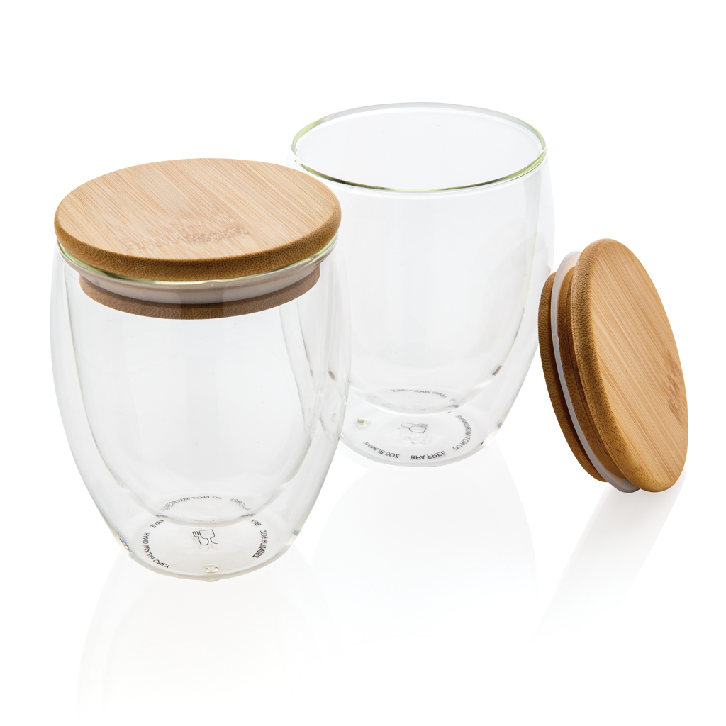 Elegantes Doppelwandiges Borosilikatglas-Set 2x250ml - Bad Reichenhall