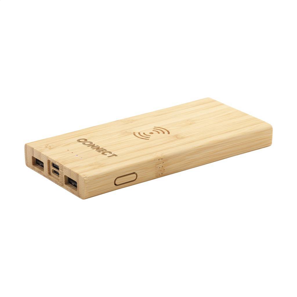 Wireless Bamboo Powerbank