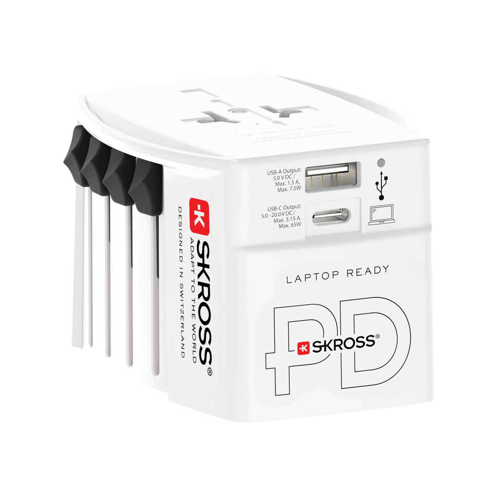 Weltreiseadapter 65W mit USB-C-Kabel - Garz/Rügen