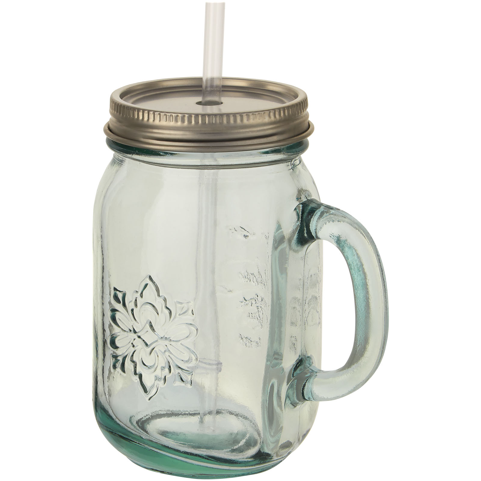 Mug Juggo en verre recyclé avec paille 550ml