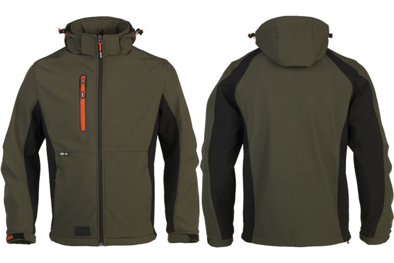 Veste softshell de travail Herock Trytan Softshell | Respirante, déperlante et coupe-vent