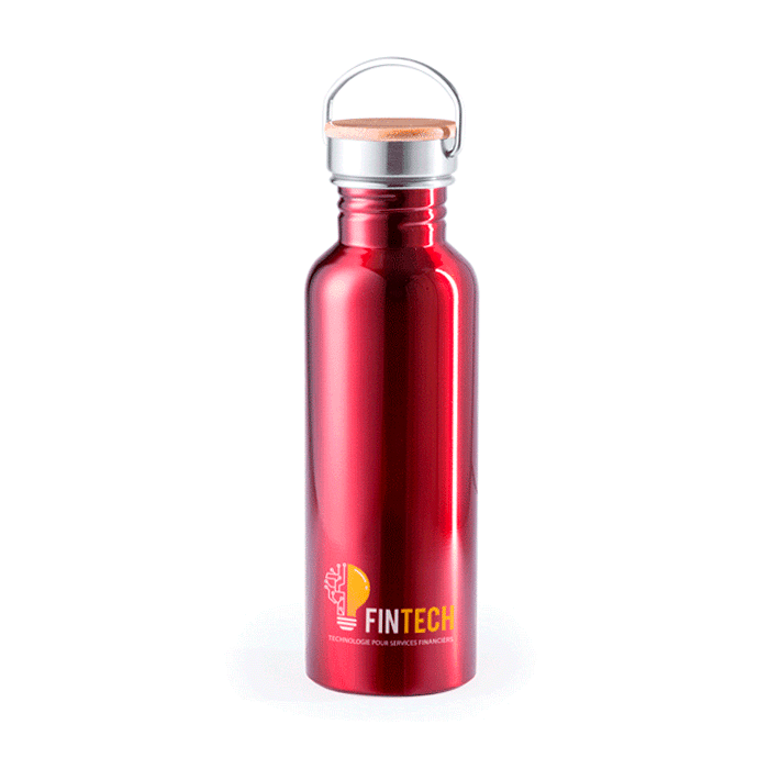 Gourde inox rétro personnalisée 800ml - Corentin