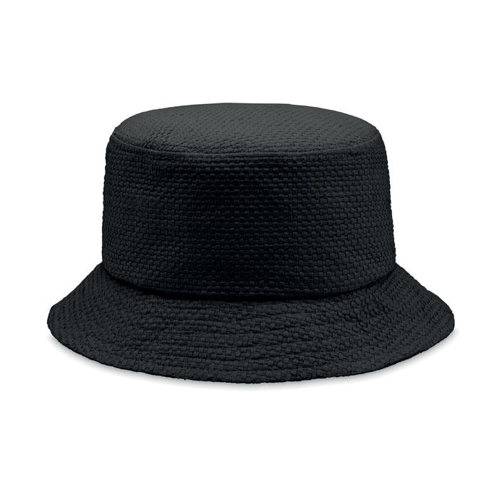 Chapeau seau en paille de papier - Courmas