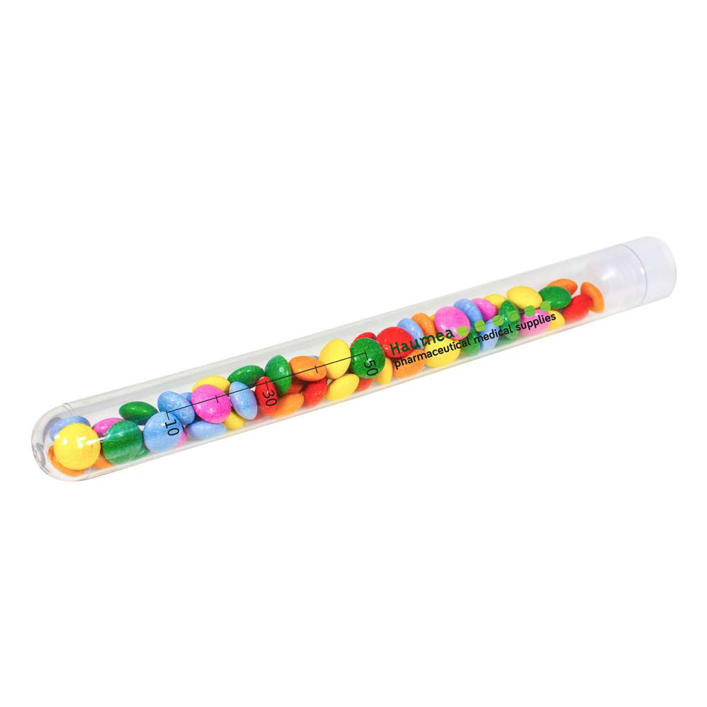 Tube de bonbons type smarties personnalisé