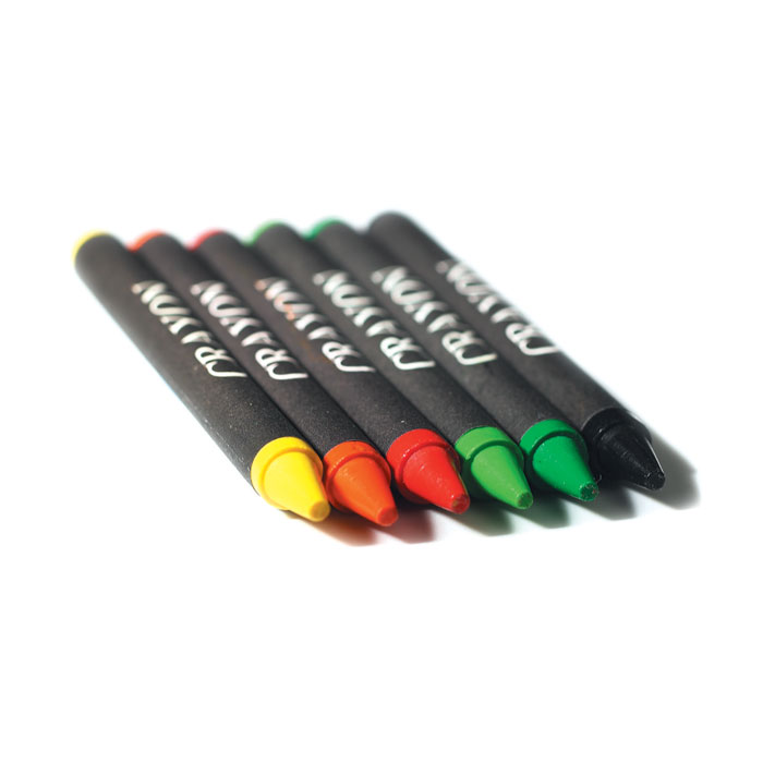 Etui 6 crayons cire