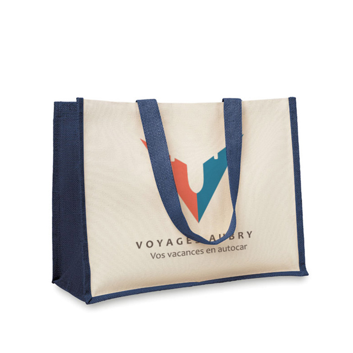 Tote bag personnalisable en toile de jute - Poitiers