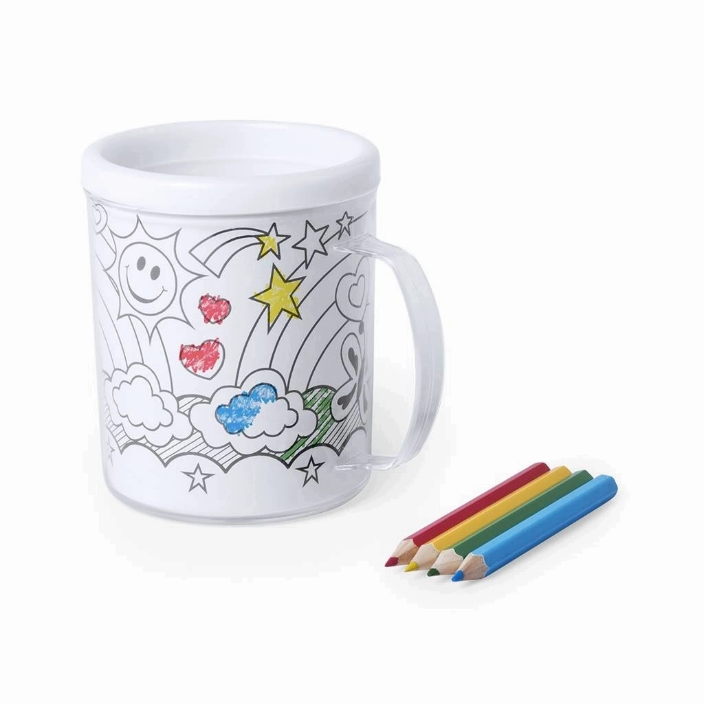 Tasse bedrucken zum Ausmalen 320 ml - Carlotta