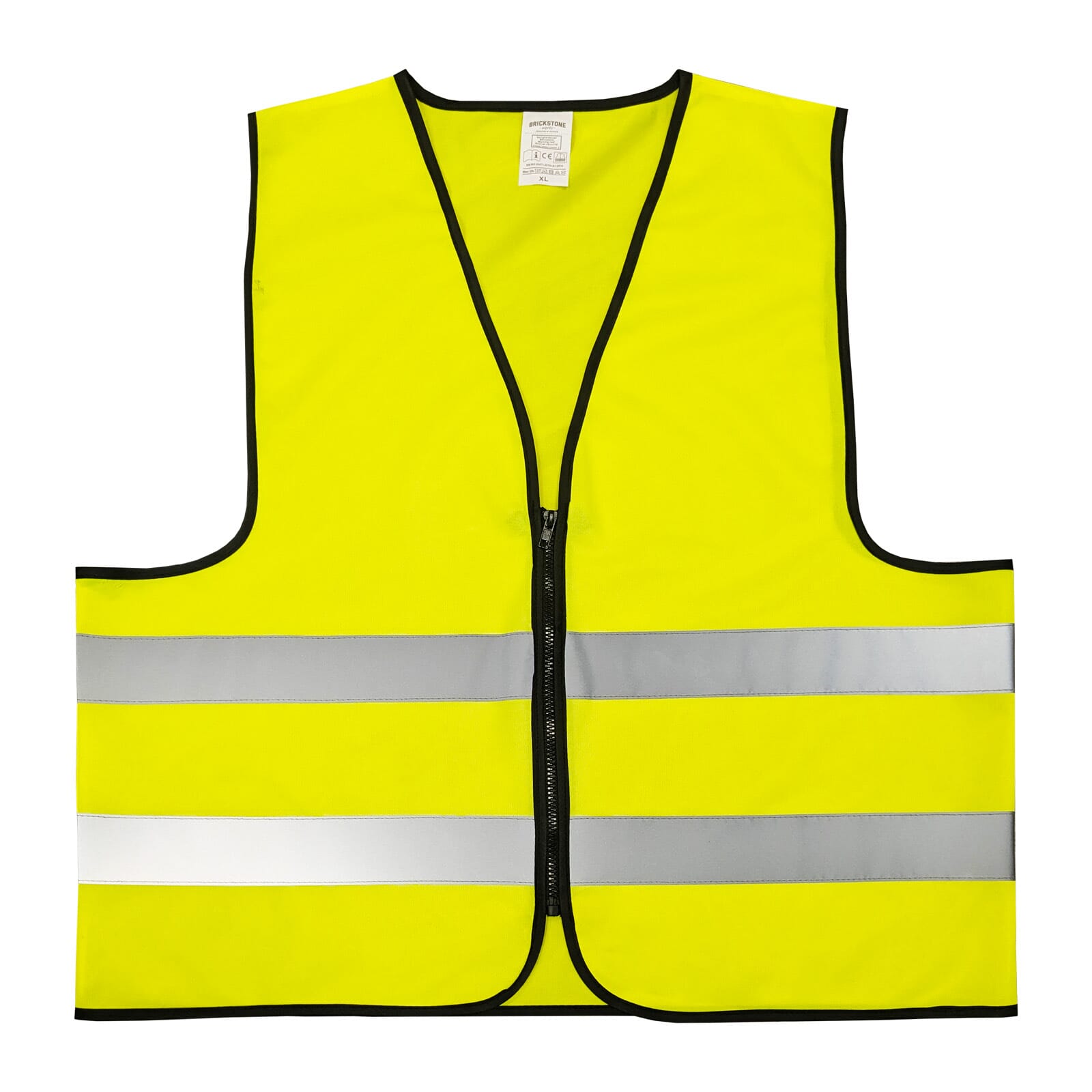 Gilet de Sécurité Polyester avec Fermeture Éclair XL - Isigny-le-Buat