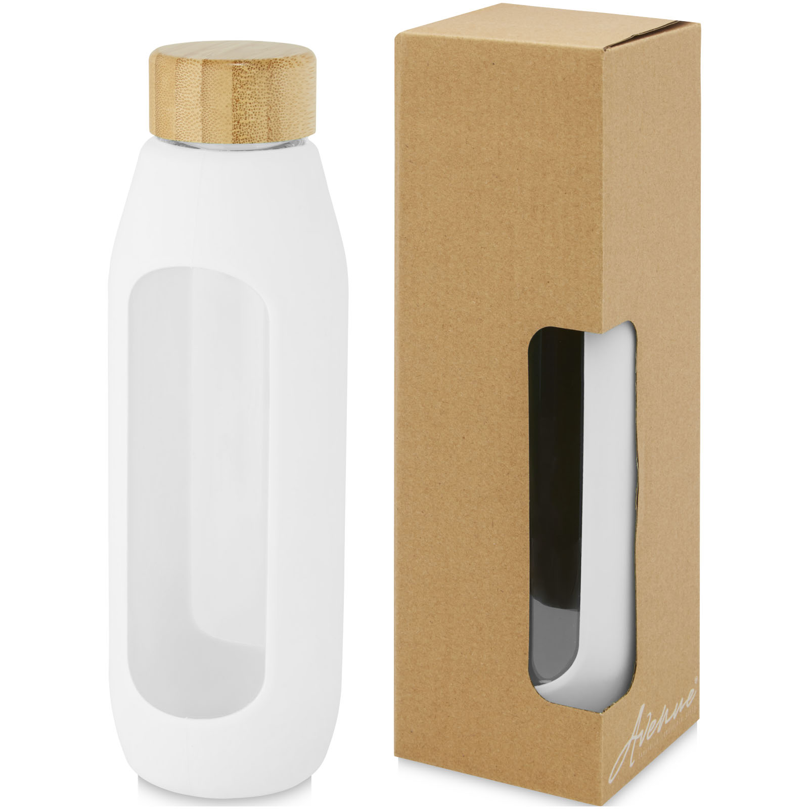 Tidan 600 ml Flasche aus Borosilikatglas mit Silikongriff 600ml